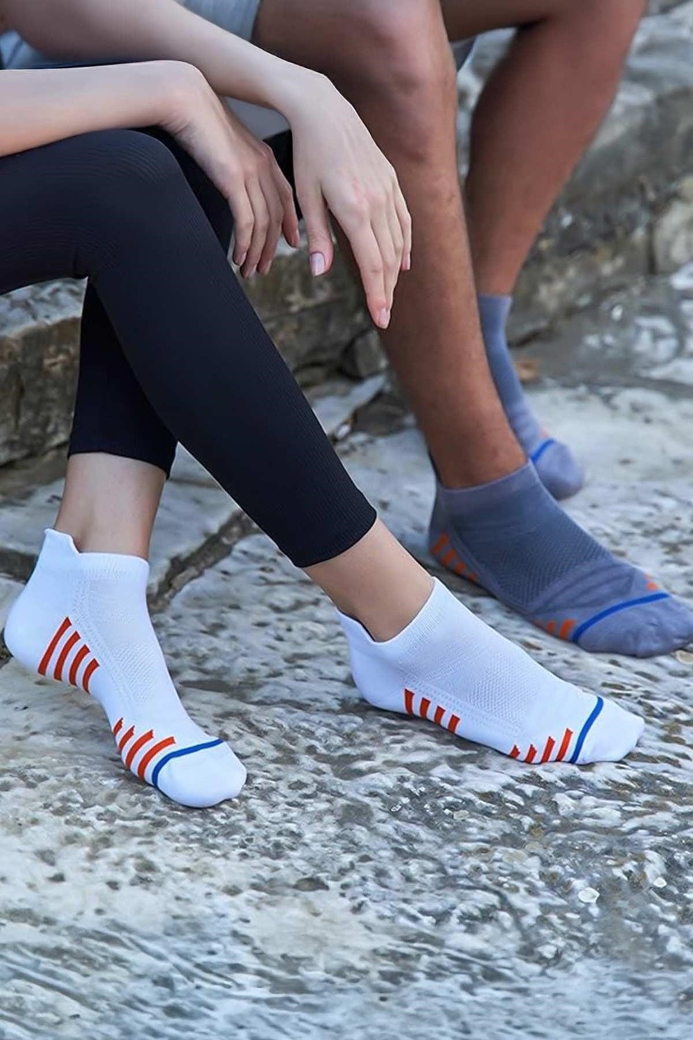 Mısırlı Unisex Bambu Hıgh Performance Atletik 6 Çift Patik Çorap Çok Renkli görsel 5