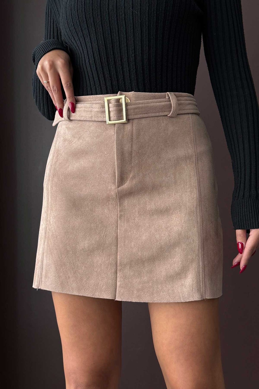 Very Moda Kemerli Etek | F1801