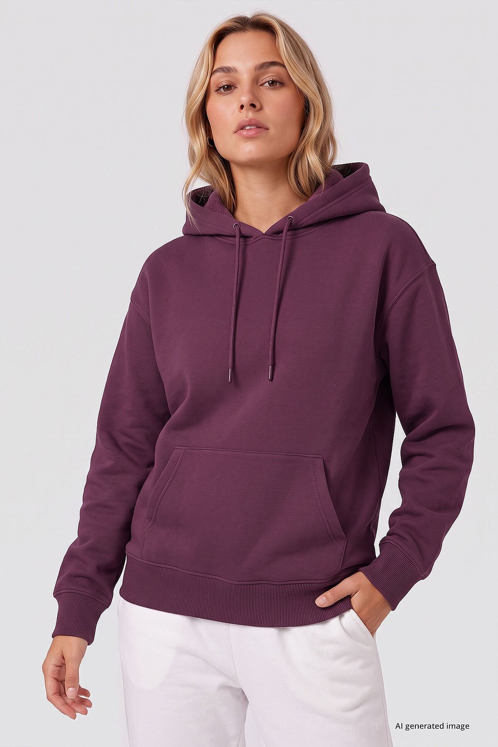 Tommy Life Standart Kapüşonlu 2li Paket Siyah-Haki Kadın Sweatshirt - 97321 görsel 7