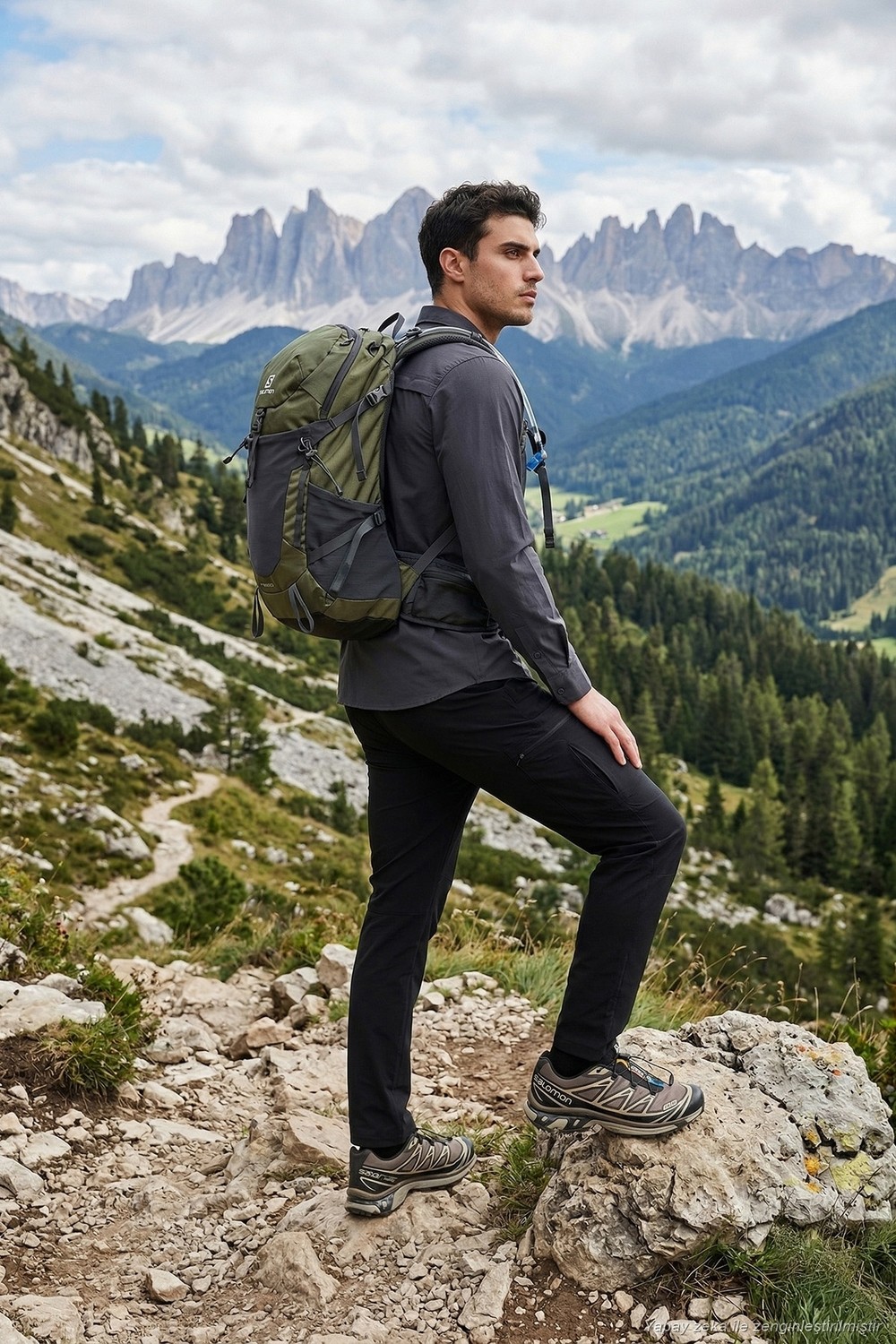 Buratti Normal Kalıp Kargo Cepli Lastikli Bel Trekking ve Kurye 2'li Paket Pantolon Erkek Pantolon 693710S2 görsel 3