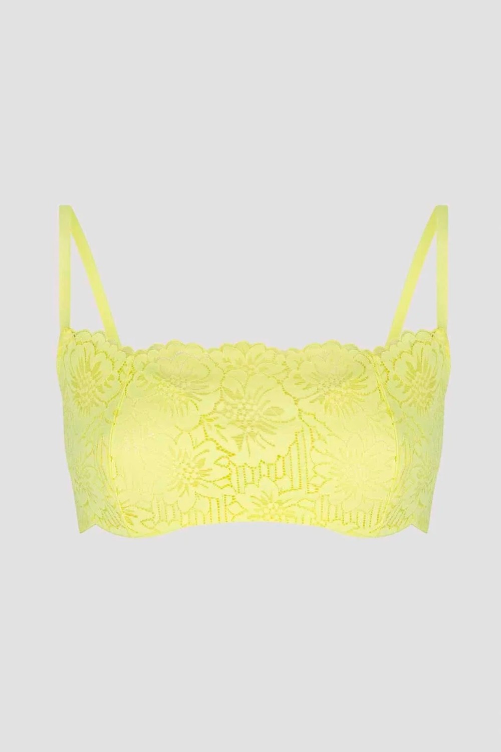 Penti Bandeau Yaka Dantelli Sarı Sütyen görsel 5