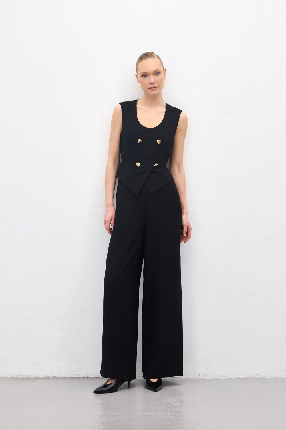 Sateen Kolsuz Tulum - Siyah görsel 2