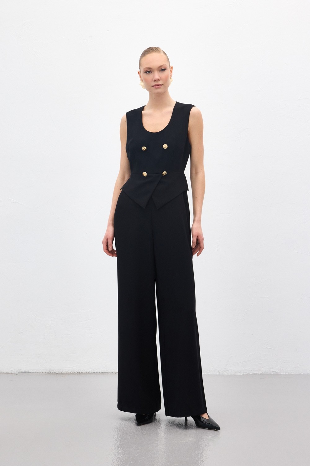 Sateen Kolsuz Tulum - Siyah görsel 4