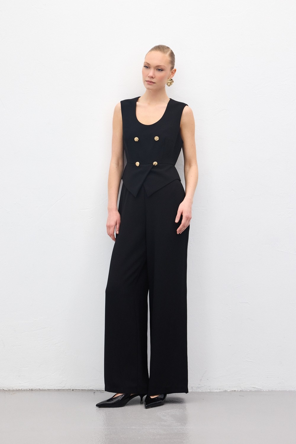 Sateen Kolsuz Tulum - Siyah görsel 5