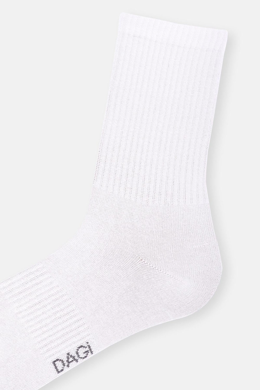 Aesco Dagi Aksesuar Erkek 2'li Basic Spor Çorap, Pamuklu, Örme, Beyaz, St, 307 görsel 4