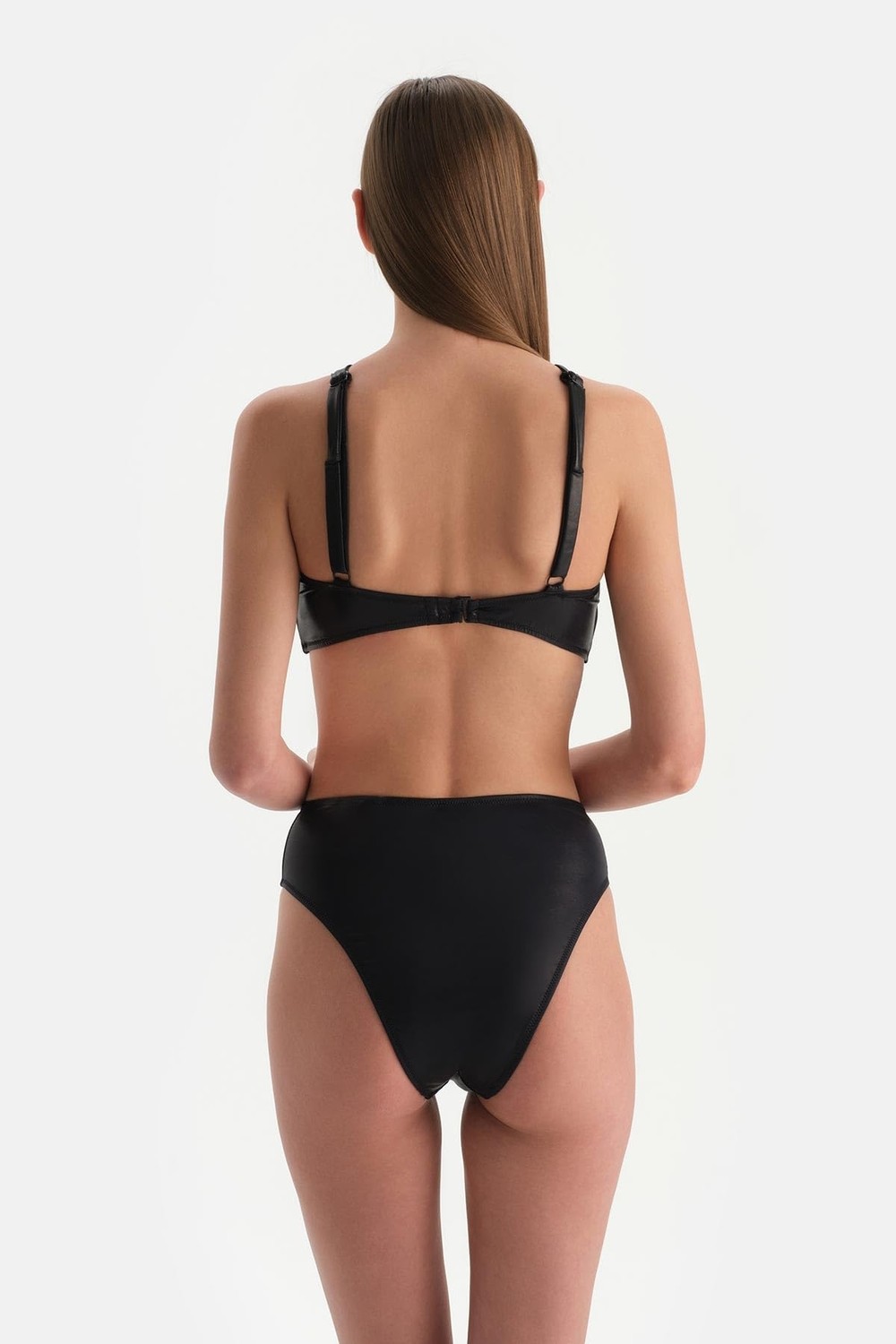 Aesco Dagi Kadın Halter Yaka Bikini Üst, Örme, Siyah, 38 görsel 2
