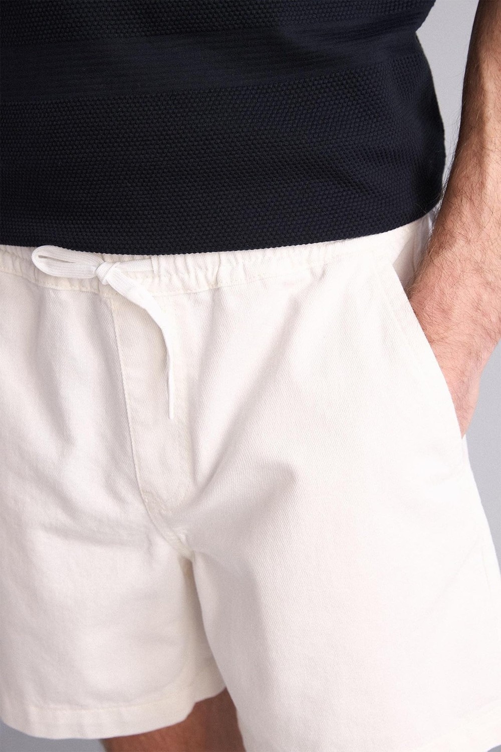 Die Grup DEFACTO%100 Pamuk Relax Fit Jean Bermuda Z4460AZ26SM görsel 4
