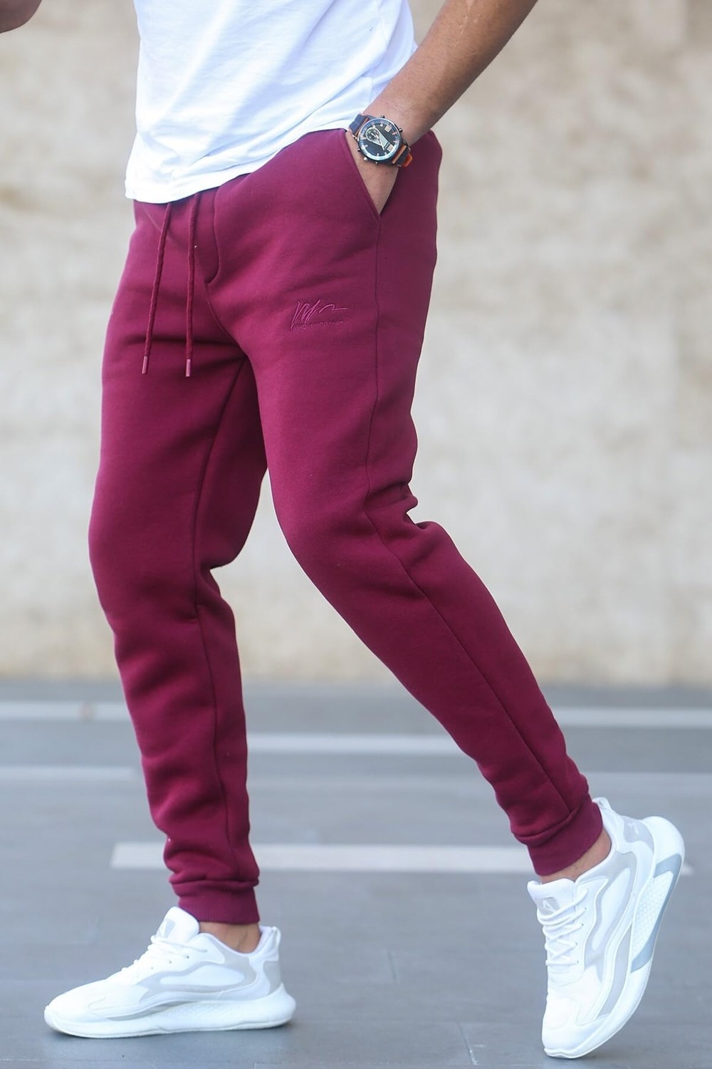 Die Grup Madmext Bordo Basic Eşofman 5433,BORDO S görsel 2