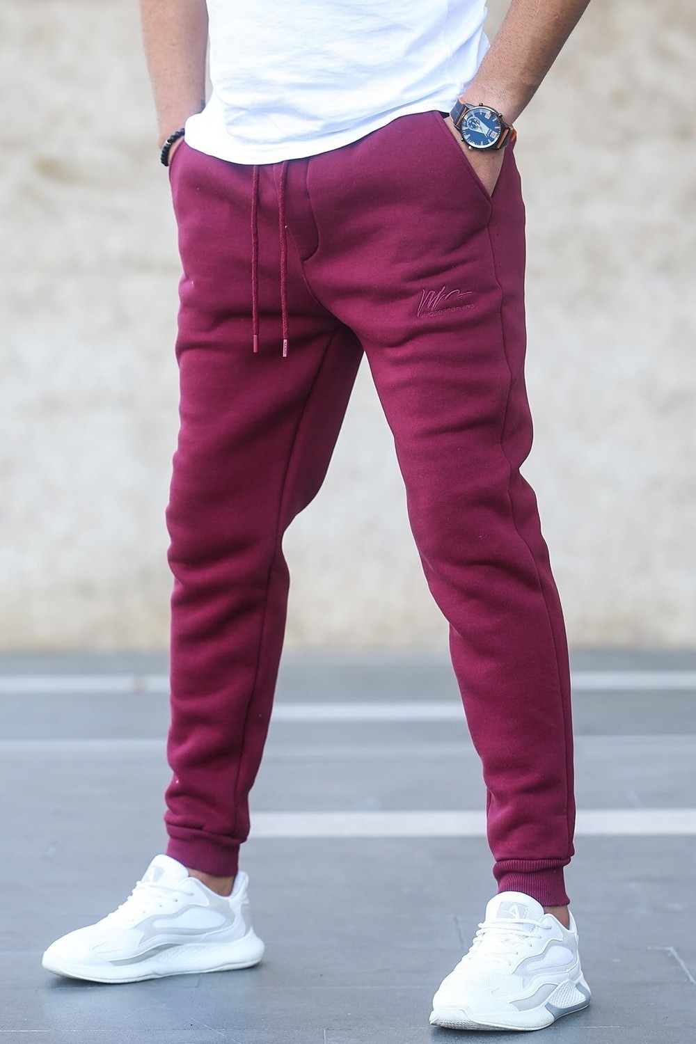 Die Grup Madmext Bordo Basic Eşofman 5433,BORDO S görsel 3