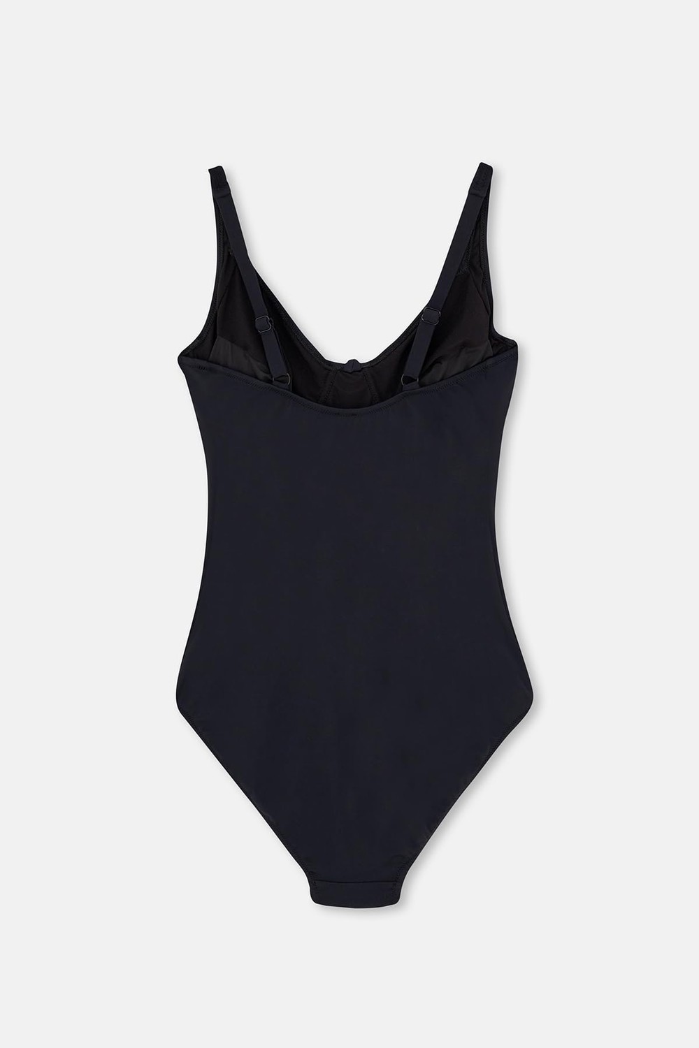 Die Grup Eros Kadın Tek Parça Yüzücü Mayosu, Balenlı Toparlayıcı, Siyah, 52 Beden görsel 2