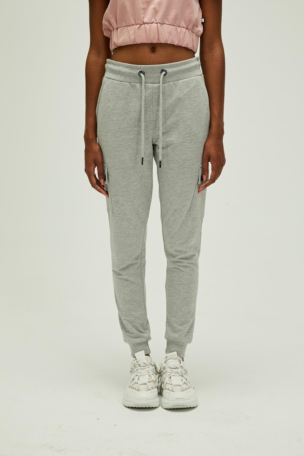 Die Grup Vienna Sweatpants Gri Melanj Kadın Eşofman Altı görsel 2