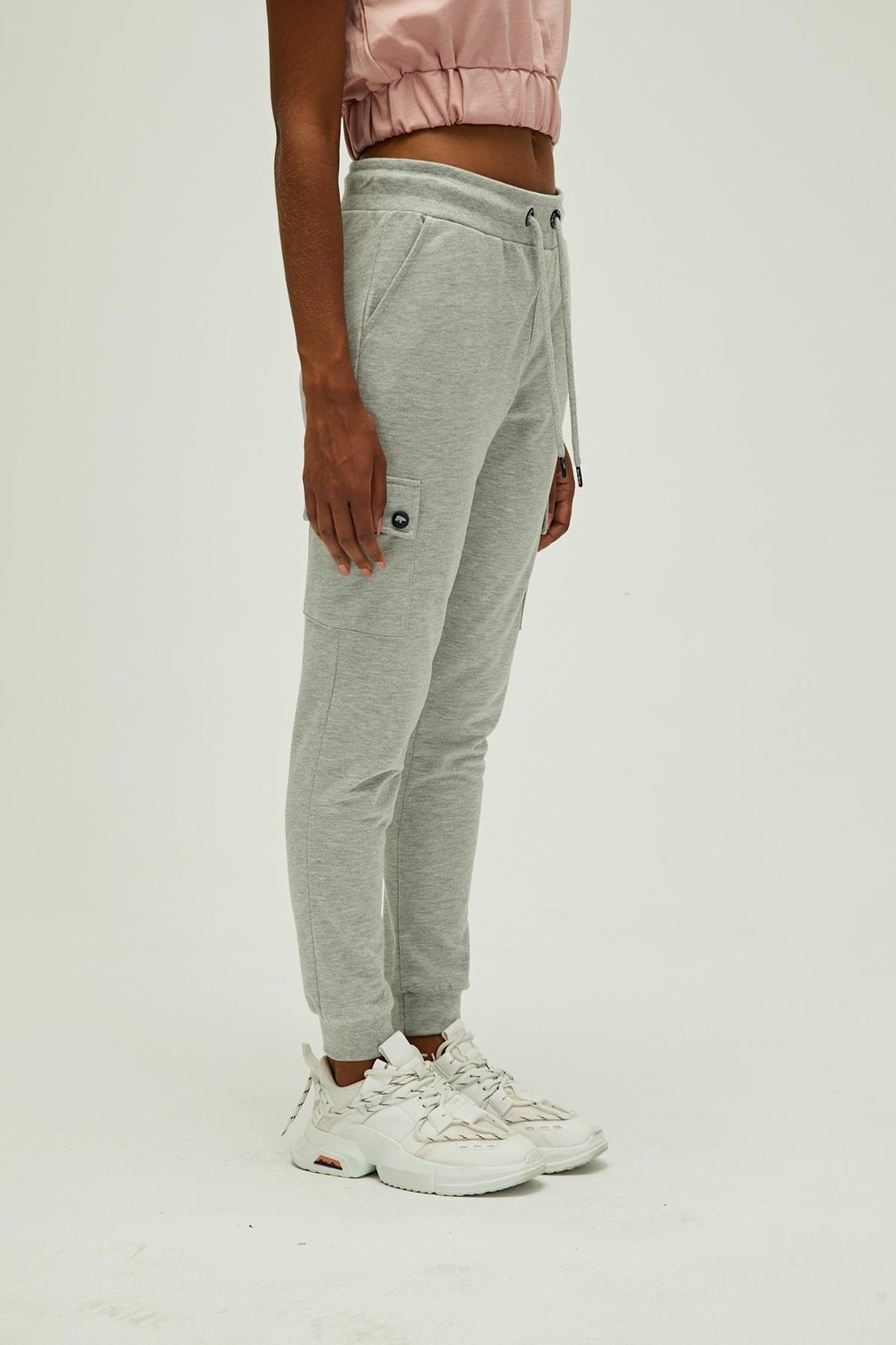 Die Grup Vienna Sweatpants Gri Melanj Kadın Eşofman Altı görsel 3