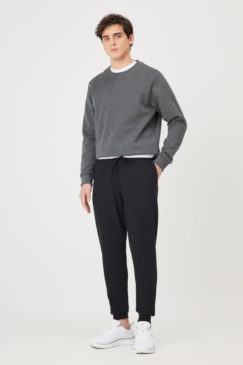 Die Grup Ac&co/altınyıldız Classics Standart Fit Normal Kesim 2 Iplik Cepli Rahat Recycle Pamuklu Jogger Eşofman Altı, Renk Siyah, Beden M görsel 2