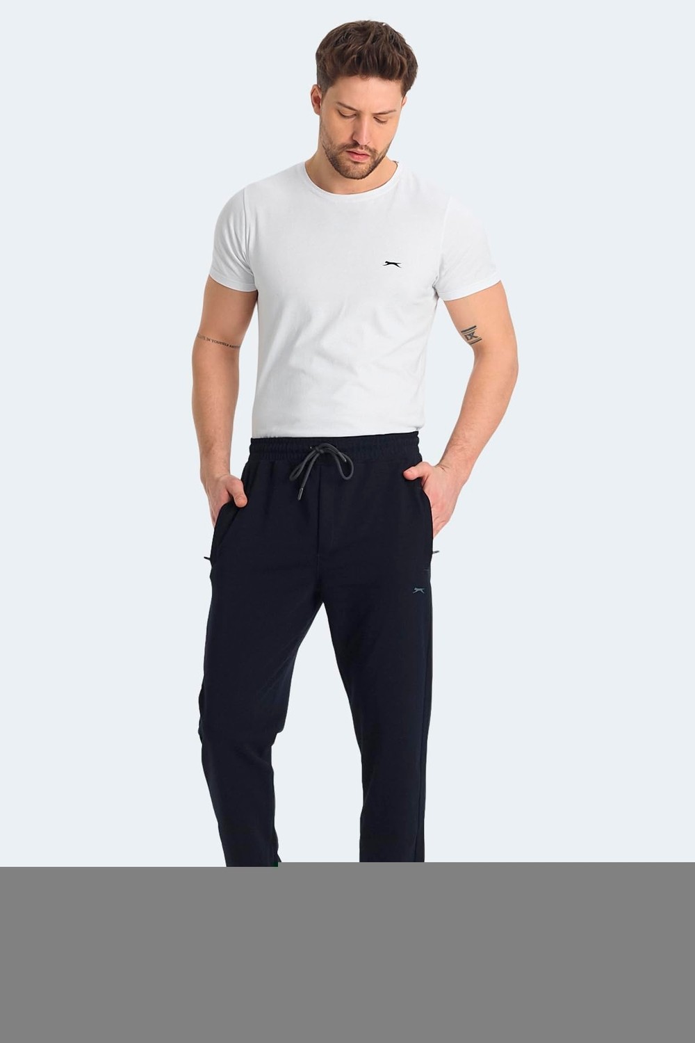 Die Grup Slazenger Natasa Fermuar Cepli Eşofman Altı, Xl, ST15PE002, Lacivert, Erkek görsel 3
