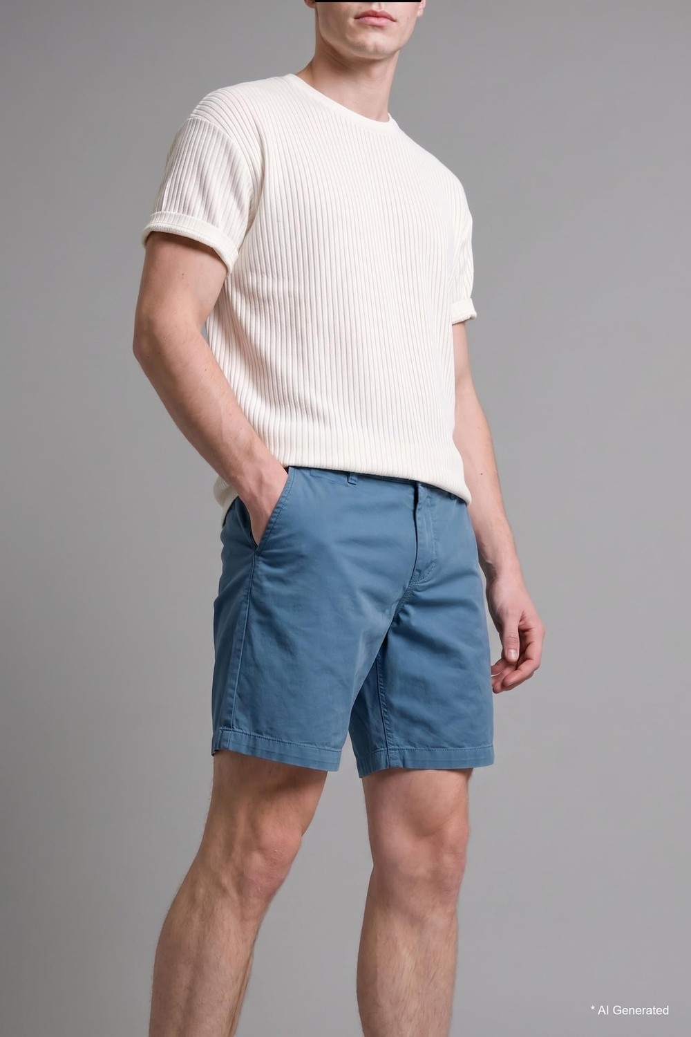 Die Grup Defacto Relax Fit Haki Bermuda Şort H7334AX26HS görsel 4