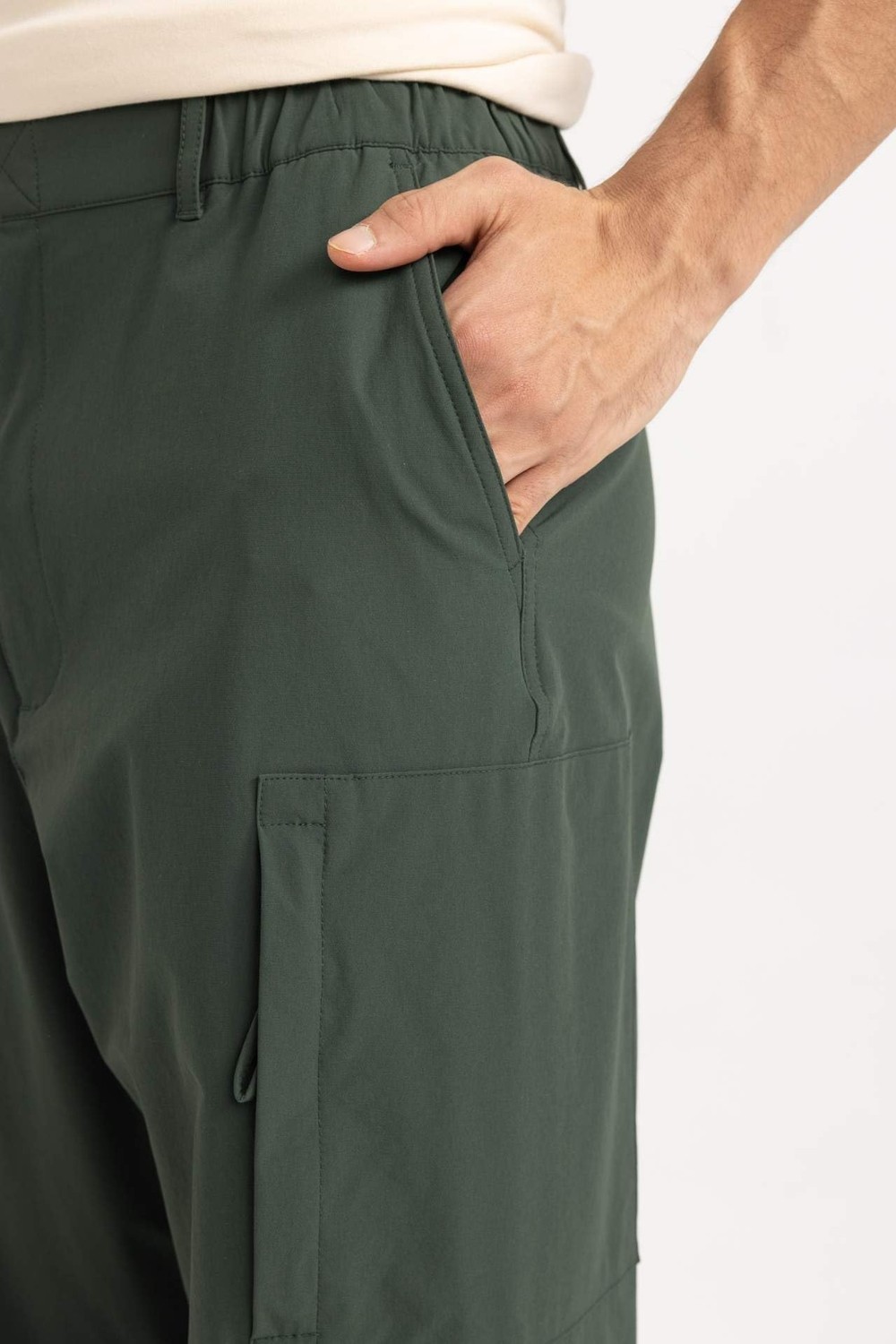 Die Grup Defacto Relax Fit Pantolon, Koyu Yeşil (GN542), 32-34 görsel 5