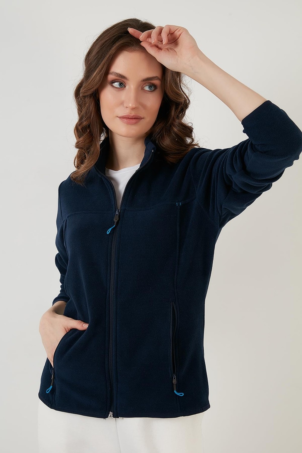 Die Grup Lela Slim Fit Yumuşak Dokulu Anti-Pilling Tüylenme Yapmayan 2'li Paket Polar Bayan Polar 590700200S2 görsel 2