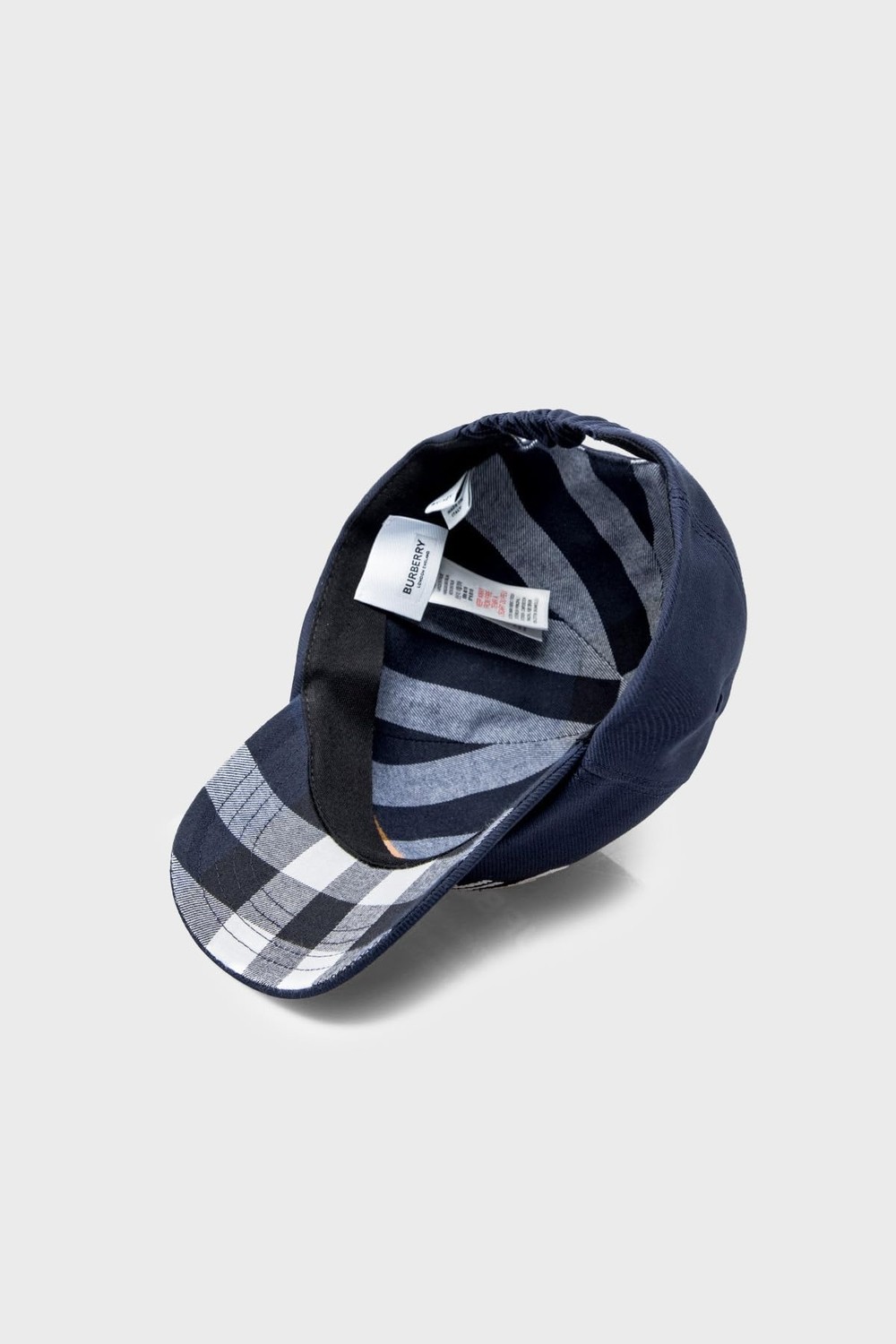 Die Grup Burberry Pamuklu Çocuk Şapka Şapka 8049541 Mıdnıght Navy/chk görsel 4