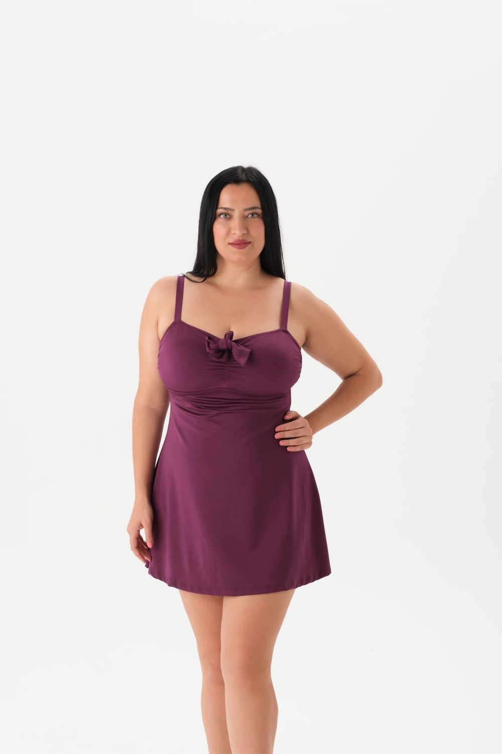 Die Grup Eros 4056MY Elbiseli Mayo, Kadın, Bordo, 52 Beden