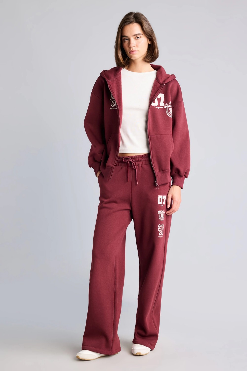 DeFacto Harry Potter Wide Leg Beli Bağcıklı Baskılı Kalın Kumaş Eşofman Altı I3173AX26AU