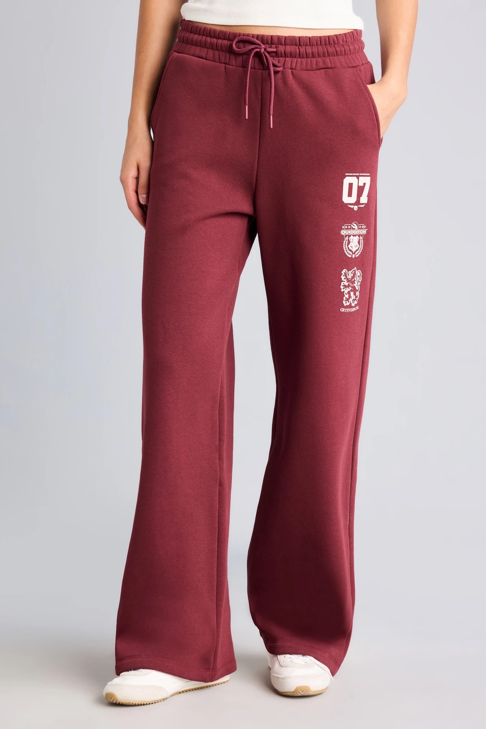 DeFacto Harry Potter Wide Leg Beli Bağcıklı Baskılı Kalın Kumaş Eşofman Altı I3173AX26AU görsel 3
