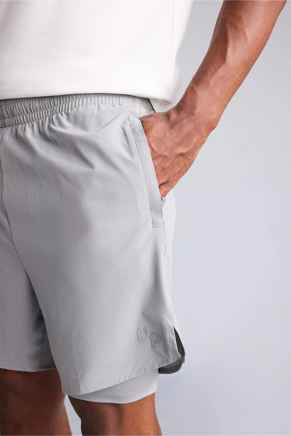 DeFacto Standart Fit Elastik Bağcıklı Bel Kısa Paça İç Taytlı Dokuma Şort I4855AX26SM görsel 4