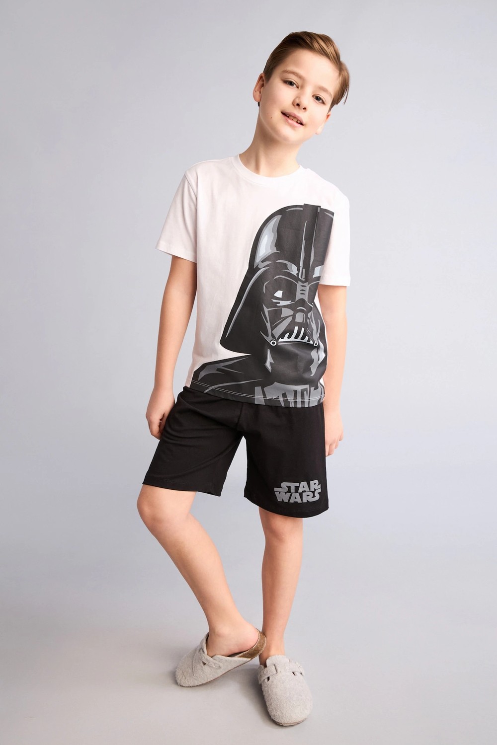 DeFacto %100 Pamuk Star Wars Regular Fit 2'li Pijama Takımı Erkek Çocuk E0336A826SM