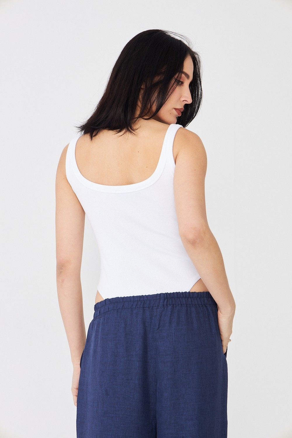 Distimi Askılı Fitilli Bodysuit Pamuk görsel 4