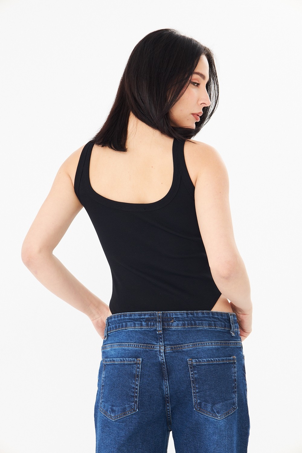 Distimi Askılı Fitilli Bodysuit Pamuk görsel 8