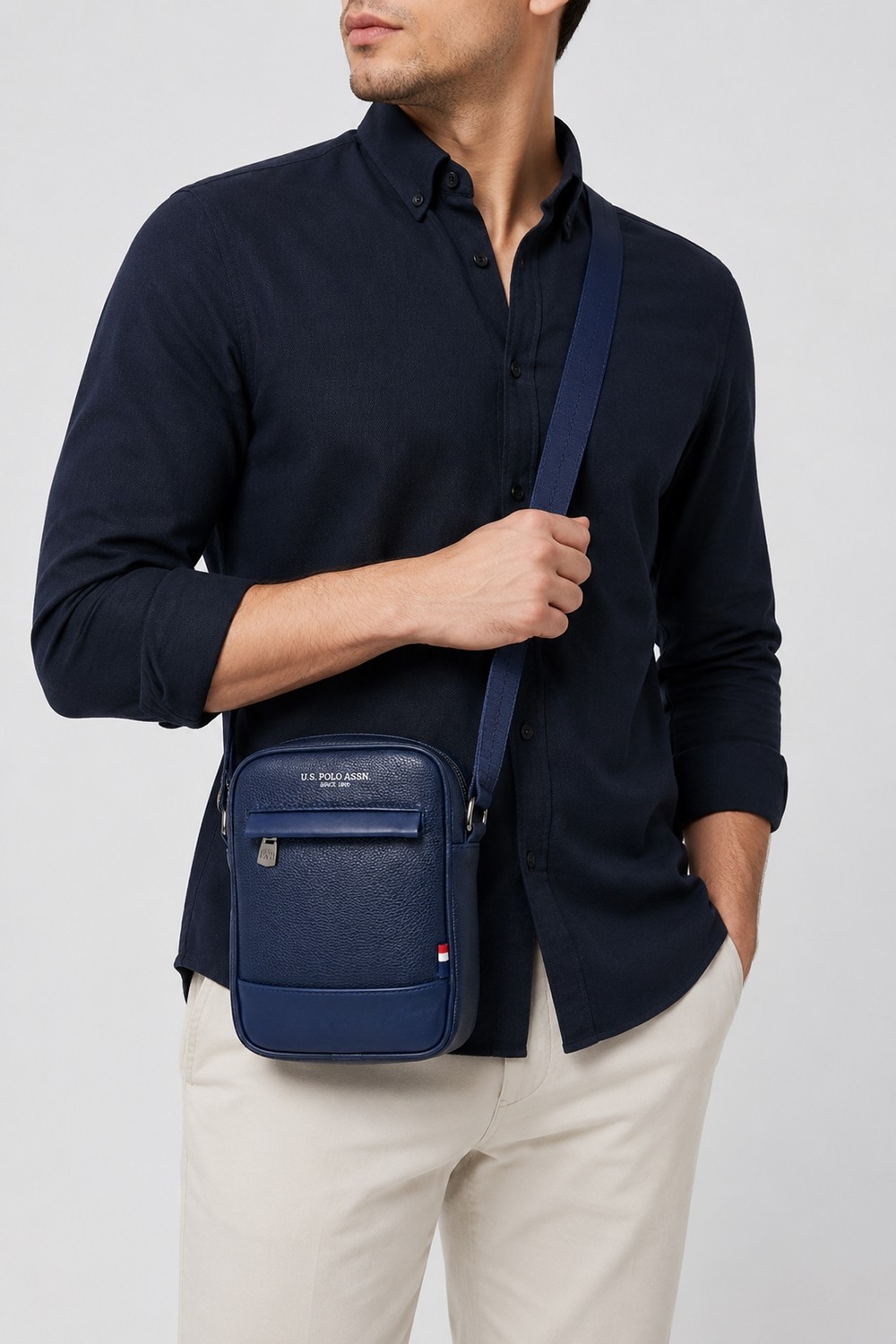 U.S. Polo Assn. Erkek Çapraz Çanta Lacivert 26010 görsel 3