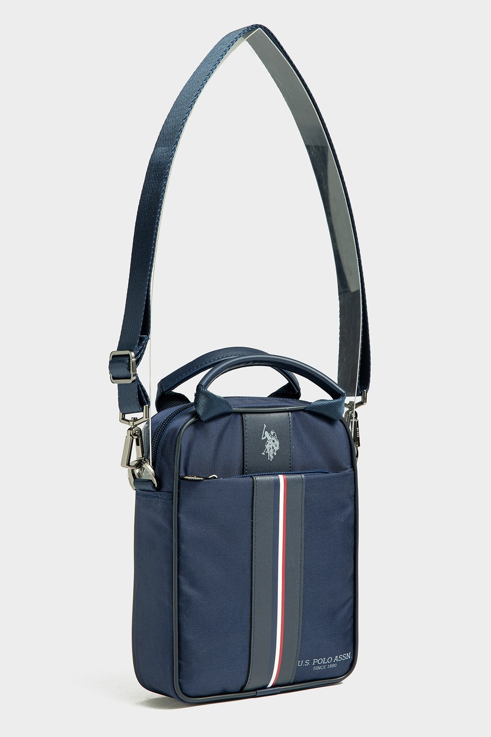 U.S. Polo Assn. Lacivert Erkek Omuz Askılı Postacı Çantası Kumaş Çapraz El Çantası 26059 görsel 2