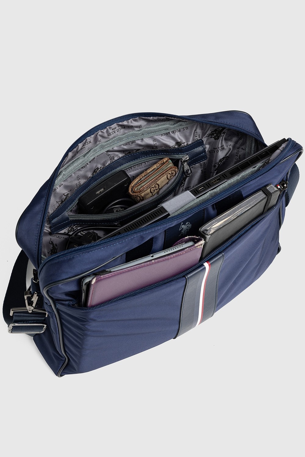 U.S. Polo Assn. Lacivert Laptop Çantası 15.6 Inç Uyumlu Omuz Askılı Evrak ve Bilgisayar Çantası 26058 görsel 6