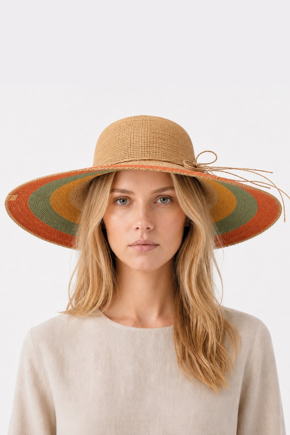 Nordbron Arlie Hasır Şapka | Straw Hat | Yazlık Şapka Deri Etiketli
