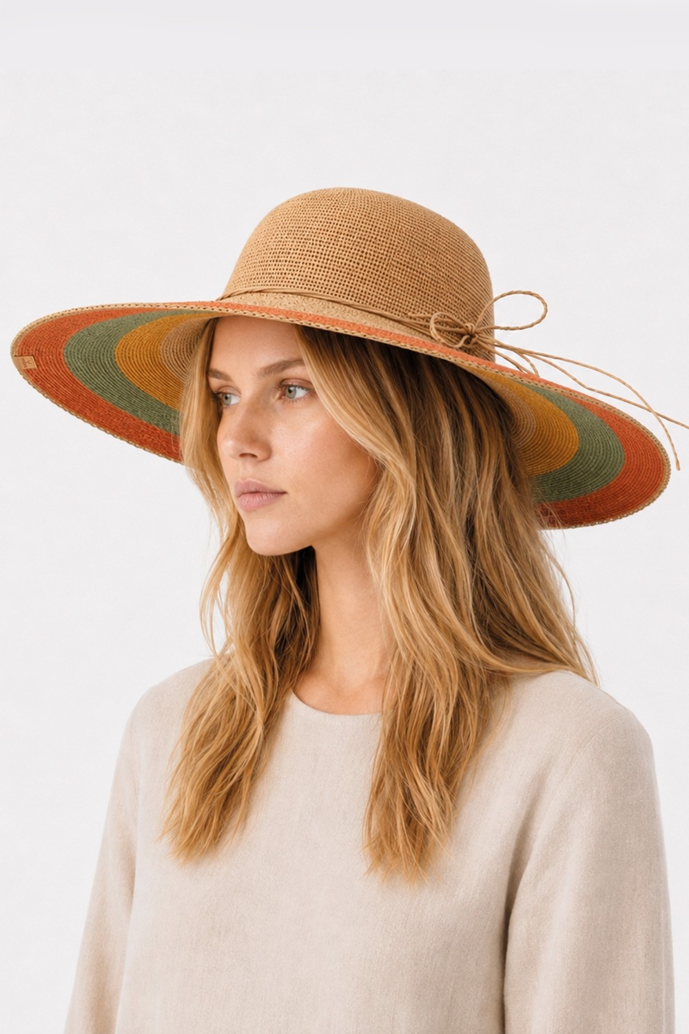 Nordbron Arlie Hasır Şapka | Straw Hat | Yazlık Şapka Deri Etiketli görsel 2