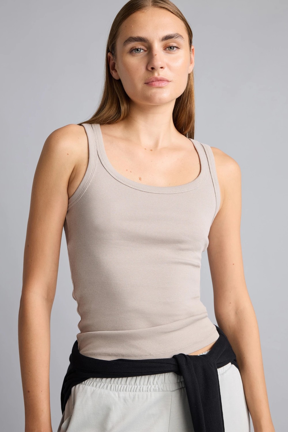 DeFacto Slim Fit Basic Yuvarlak Yaka Fitilli Atlet E5539AX26SM