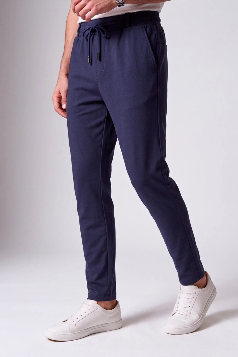 Veleno Erkek Siyah Pantolon Bel Lastikli Likralı Diz Izi Yapmayan Regular Fit Günlük Bağcıklı Jogger Stil