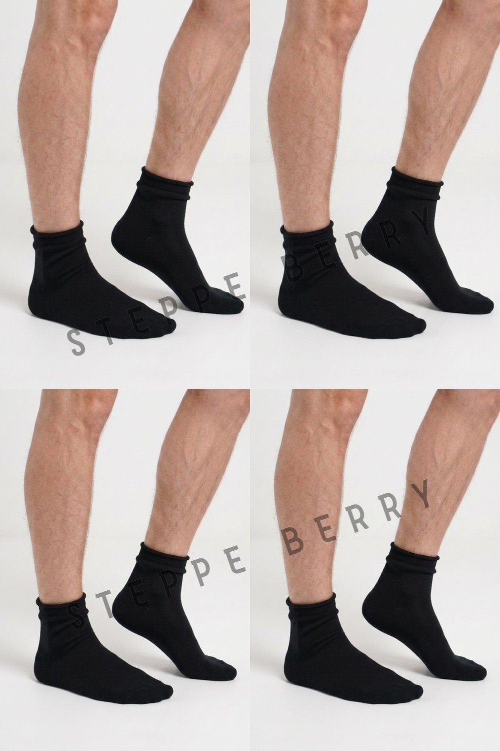 Steppe Berry 4'lü Yeni Sezon Erkek Dikişsiz Soket / Şeker Çorabı görsel 2