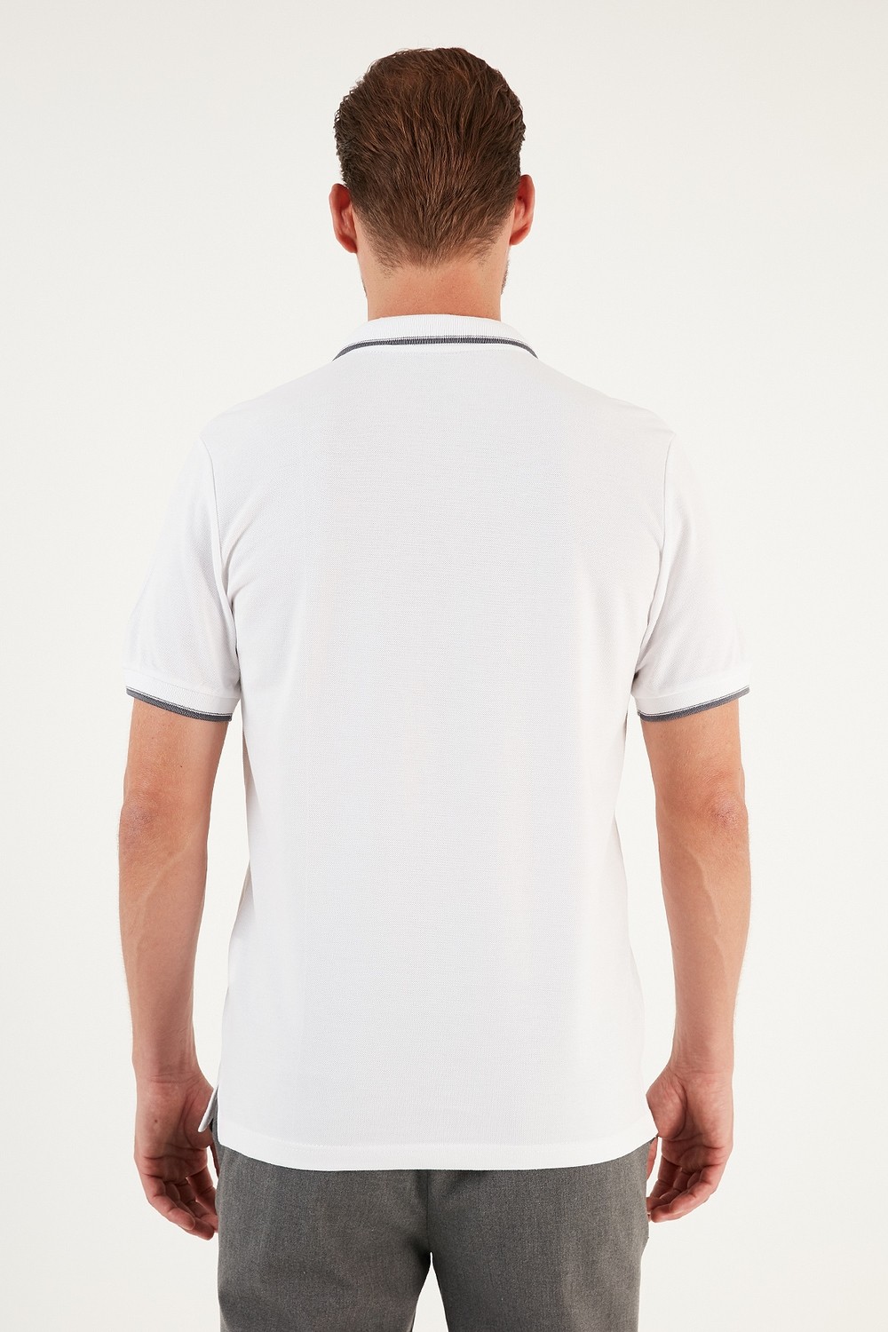 Buratti % 100 Pamuk Düğmeli Regular Fit Polo Yaka T Shirt Erkek POLO YAKA T SHİRT 5902118 görsel 6