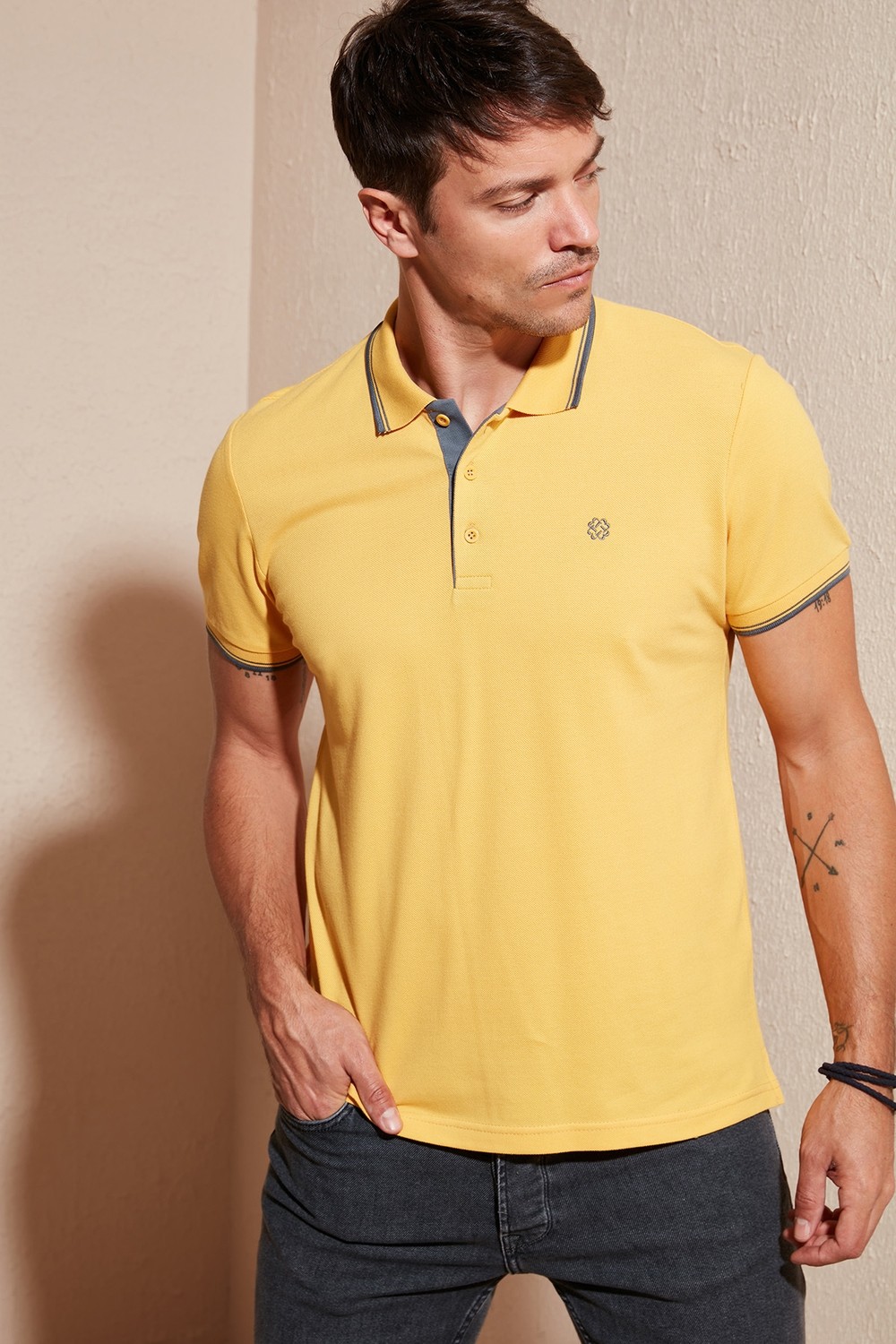 Buratti % 100 Pamuk Düğmeli Regular Fit Polo Yaka T Shirt Erkek POLO YAKA T SHİRT 5902118