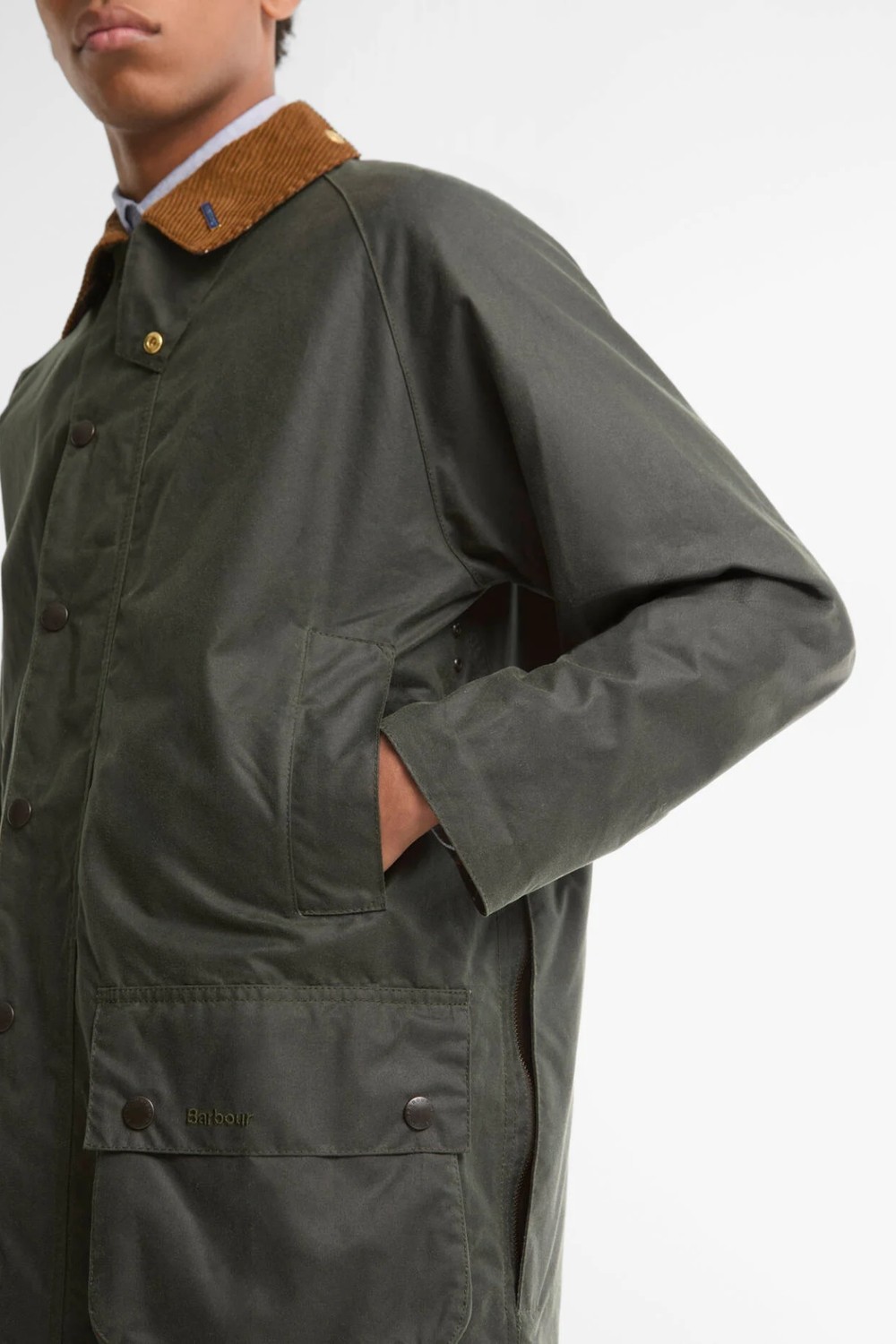 Barbour Icons Beaufort Yağlı Ceket SG51 Sage görsel 6