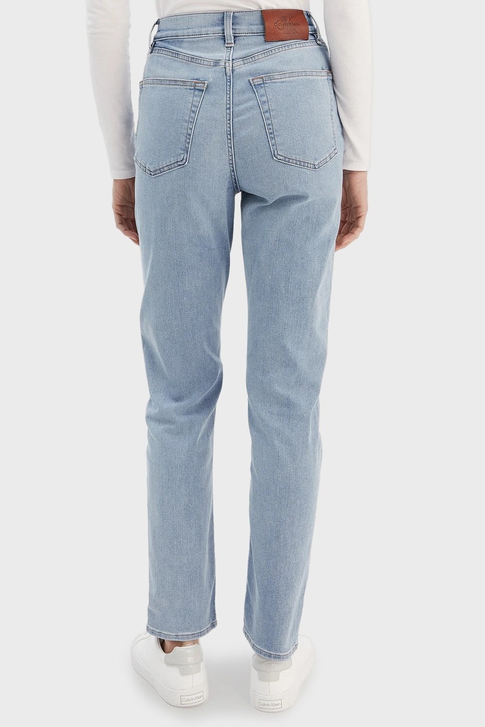 Calvin Klein Kadın / Kız Calvin Klein Eu New Mom Jean Blue Raın Kadın Mavi Jean Pantolon görsel 2