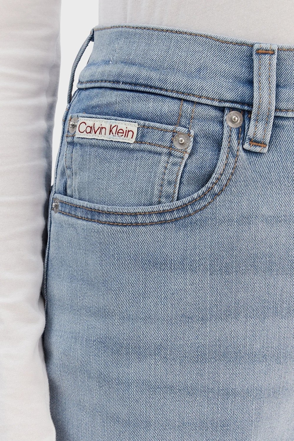 Calvin Klein Kadın / Kız Calvin Klein Eu New Mom Jean Blue Raın Kadın Mavi Jean Pantolon görsel 4