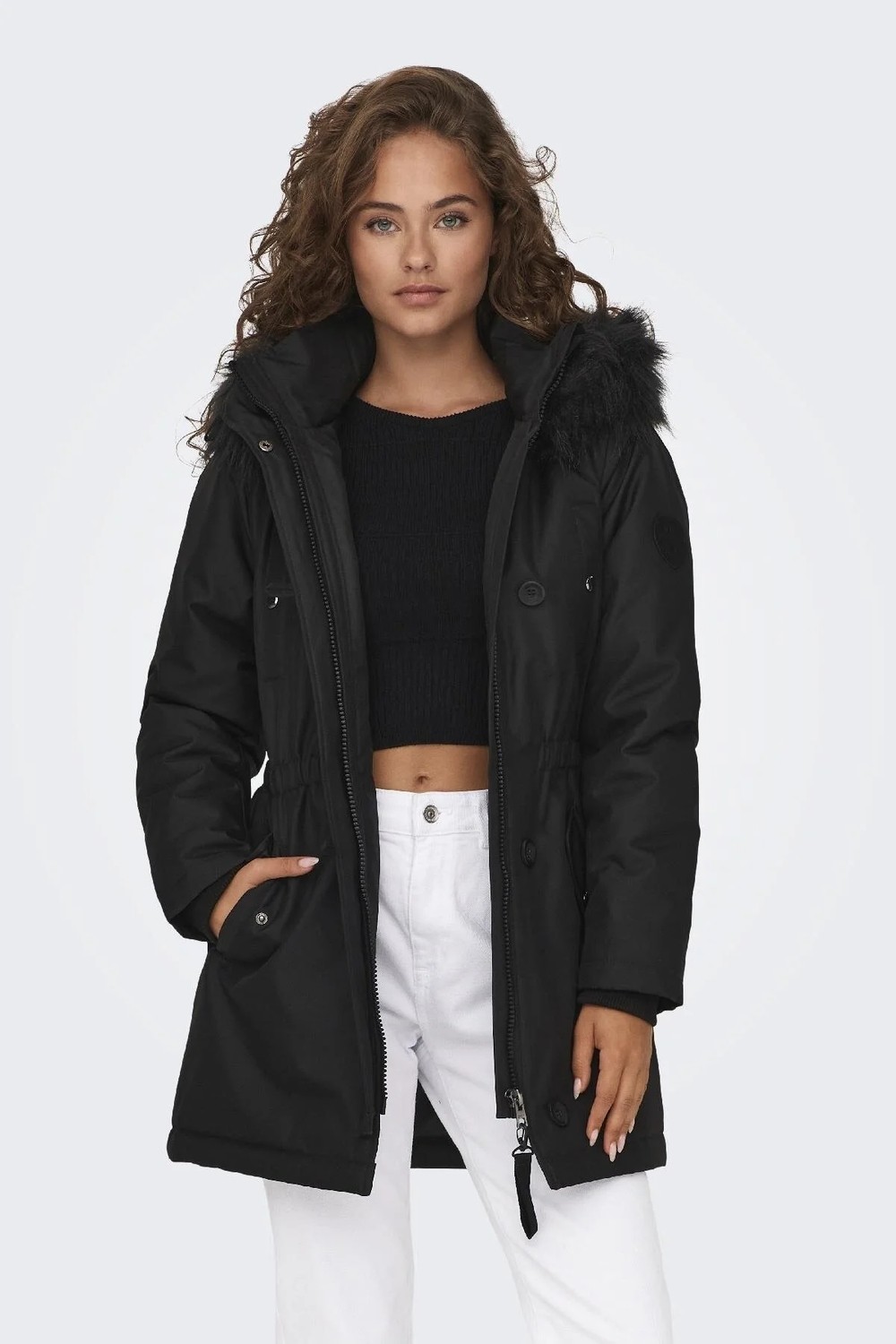 Only Kadın Kapüşonlu Kürklü Kışlık Parka - Iris