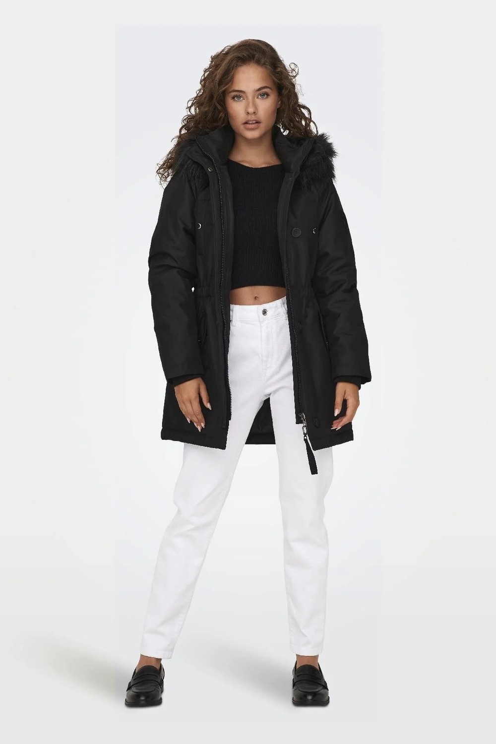 Only Kadın Kapüşonlu Kürklü Kışlık Parka - Iris görsel 5