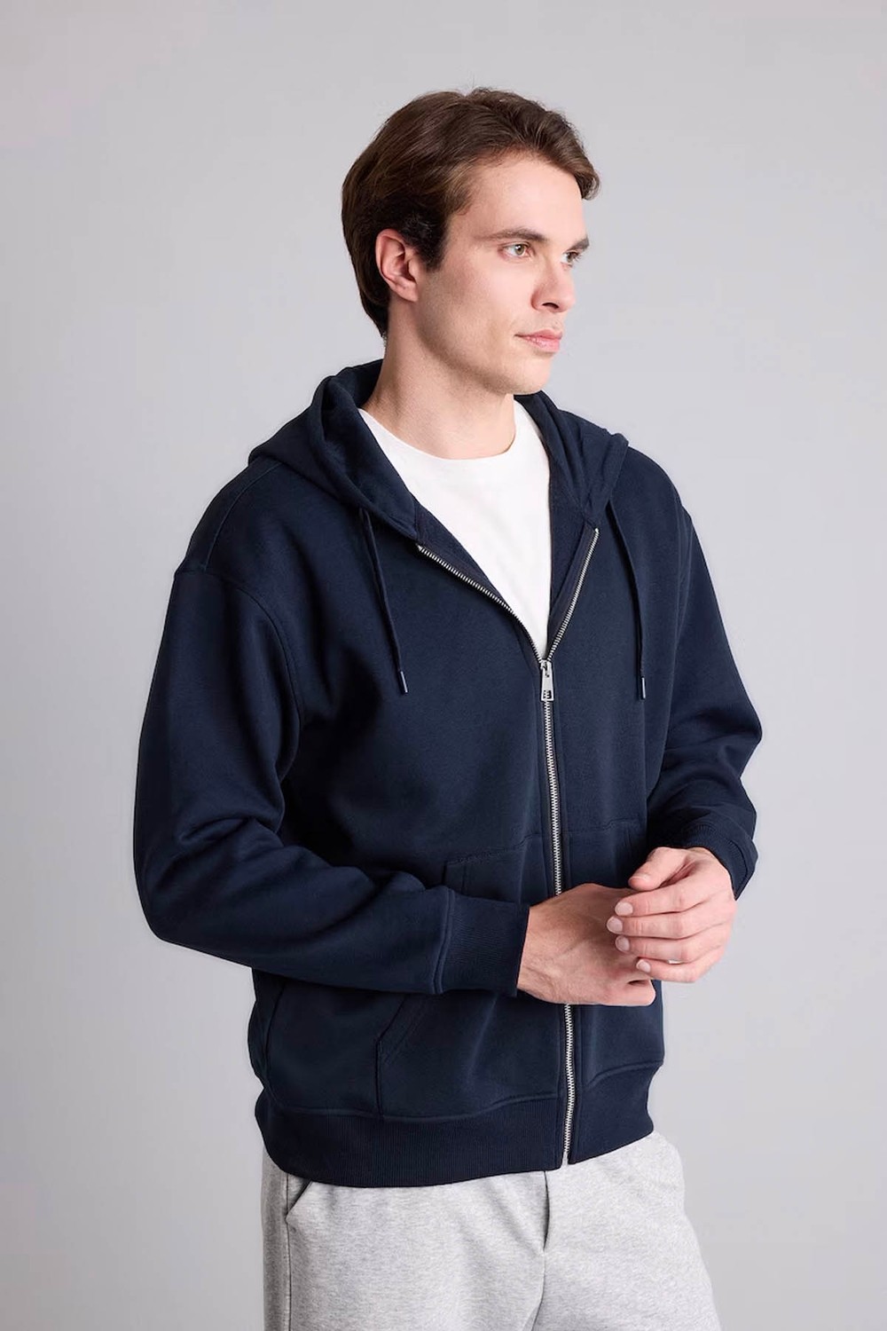 DeFacto Relax Fit Lacivert Erkek Hırka D7599AX/NV64 görsel 3