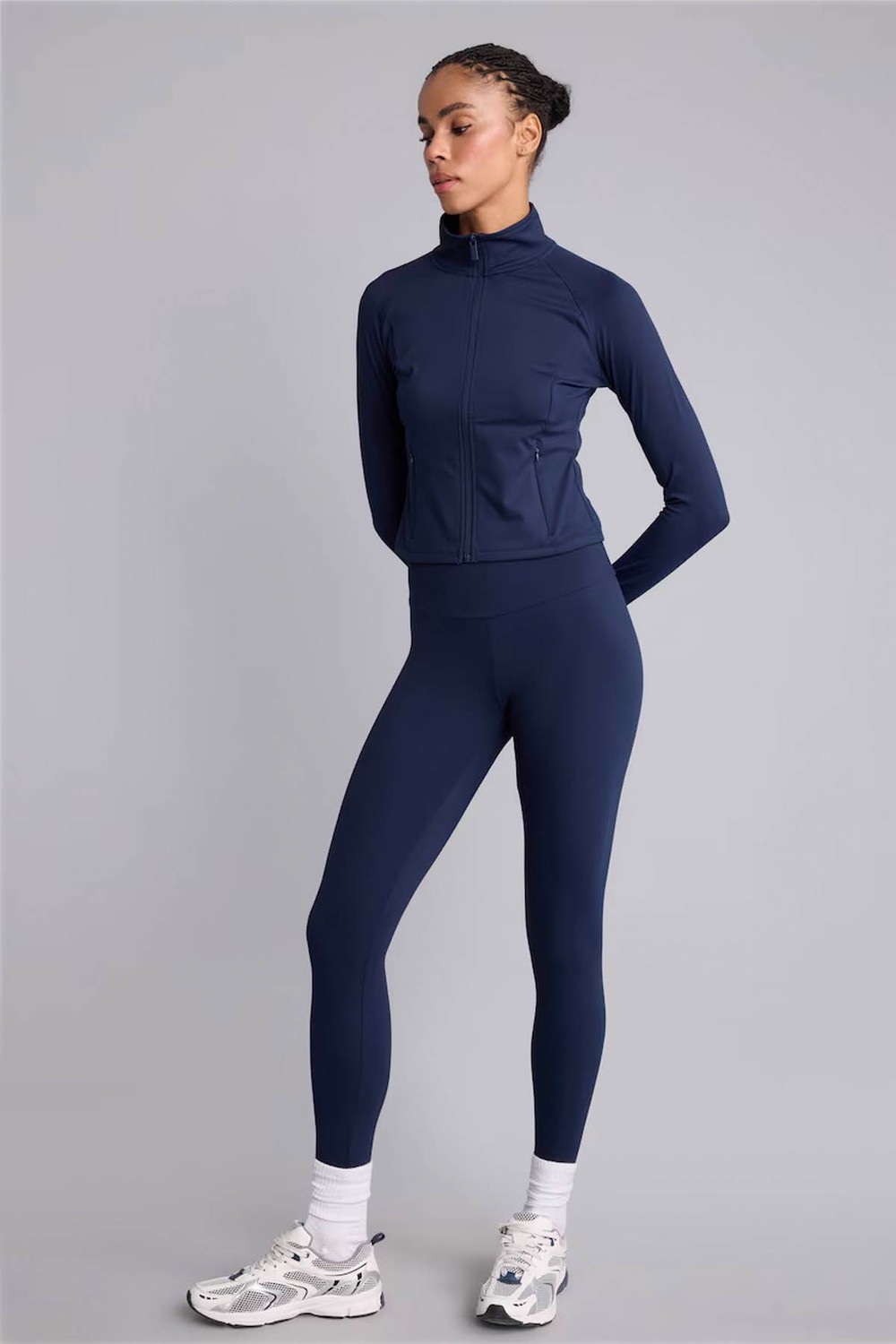 DeFacto Ultra Yumuşak Beli Saran Sporcu Indigo Kadın Tayt H5292AX/IN187 görsel 2