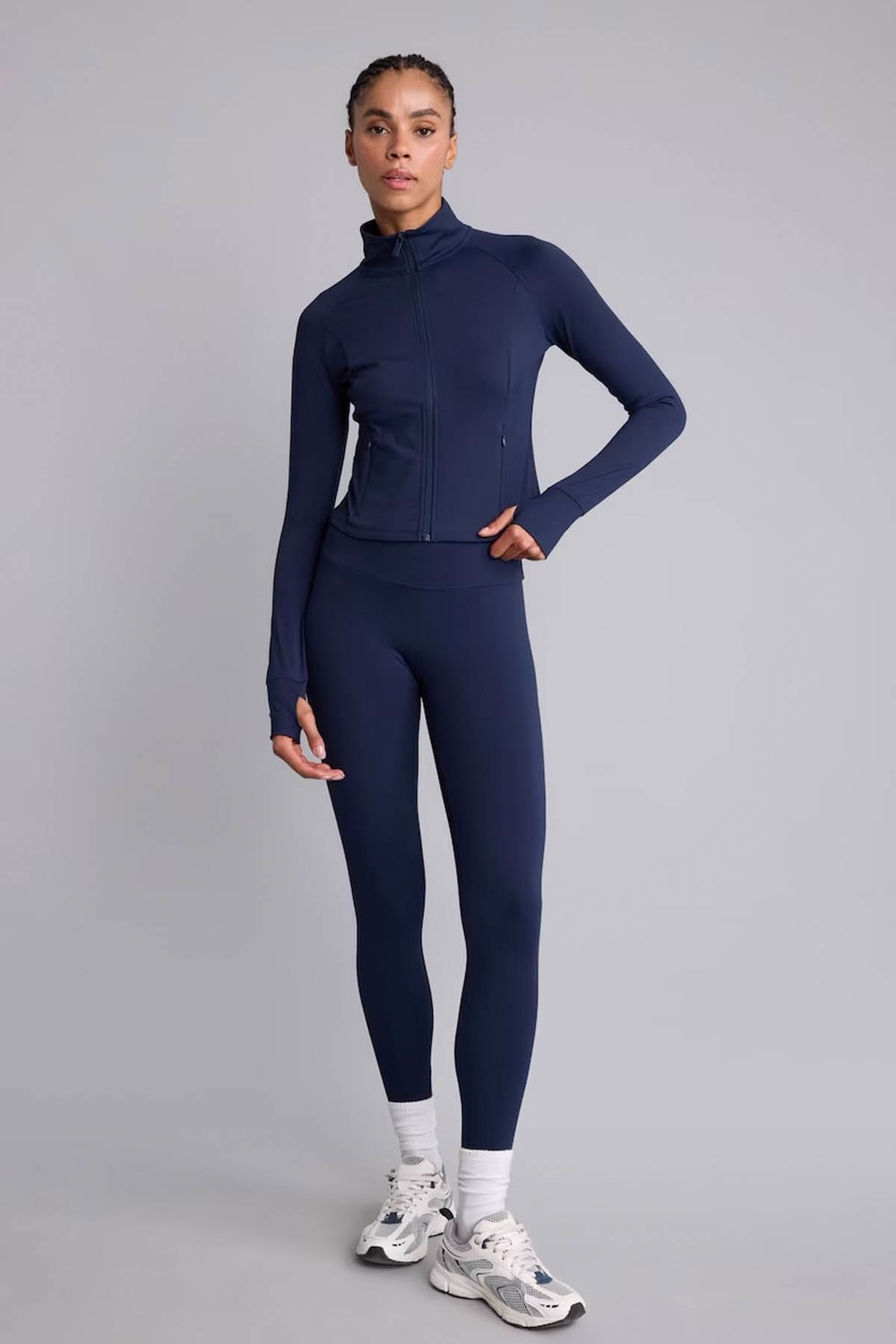 DeFacto Ultra Yumuşak Beli Saran Sporcu Indigo Kadın Tayt H5292AX/IN187 görsel 3