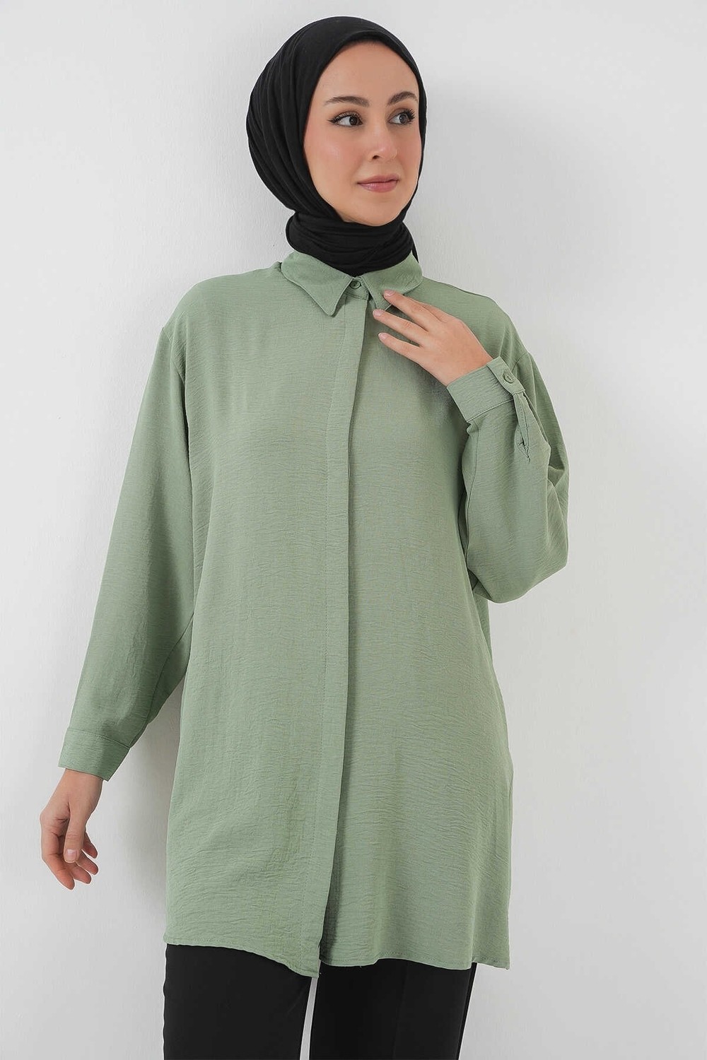 Bigdart Kadın Tunik 5945 Siyah görsel 8
