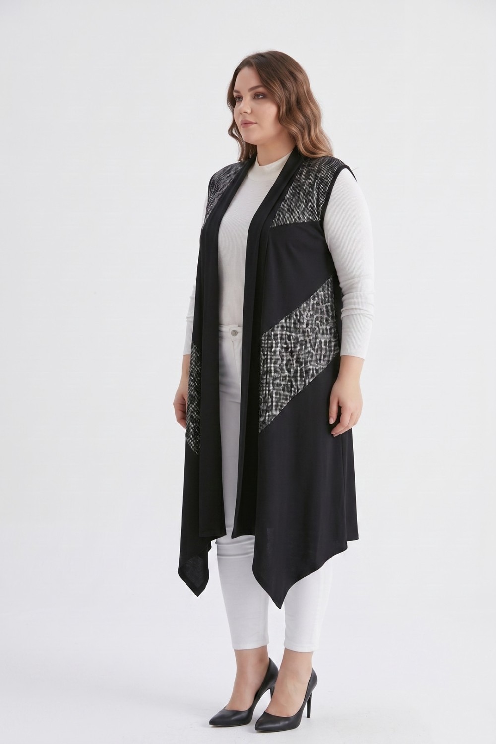 Wearon Kadın Düğmesiz Modelli Yelek 54148 BGL-ST05660 görsel 2