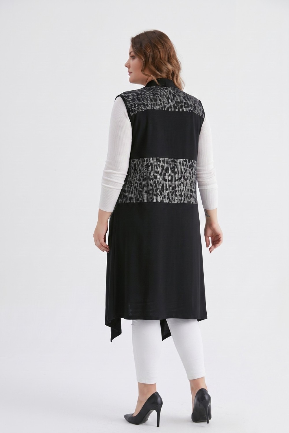 Wearon Kadın Düğmesiz Modelli Yelek 54148 BGL-ST05660 görsel 4